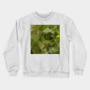 Sap Green Abstract Low Polygon Background Crewneck Sweatshirt